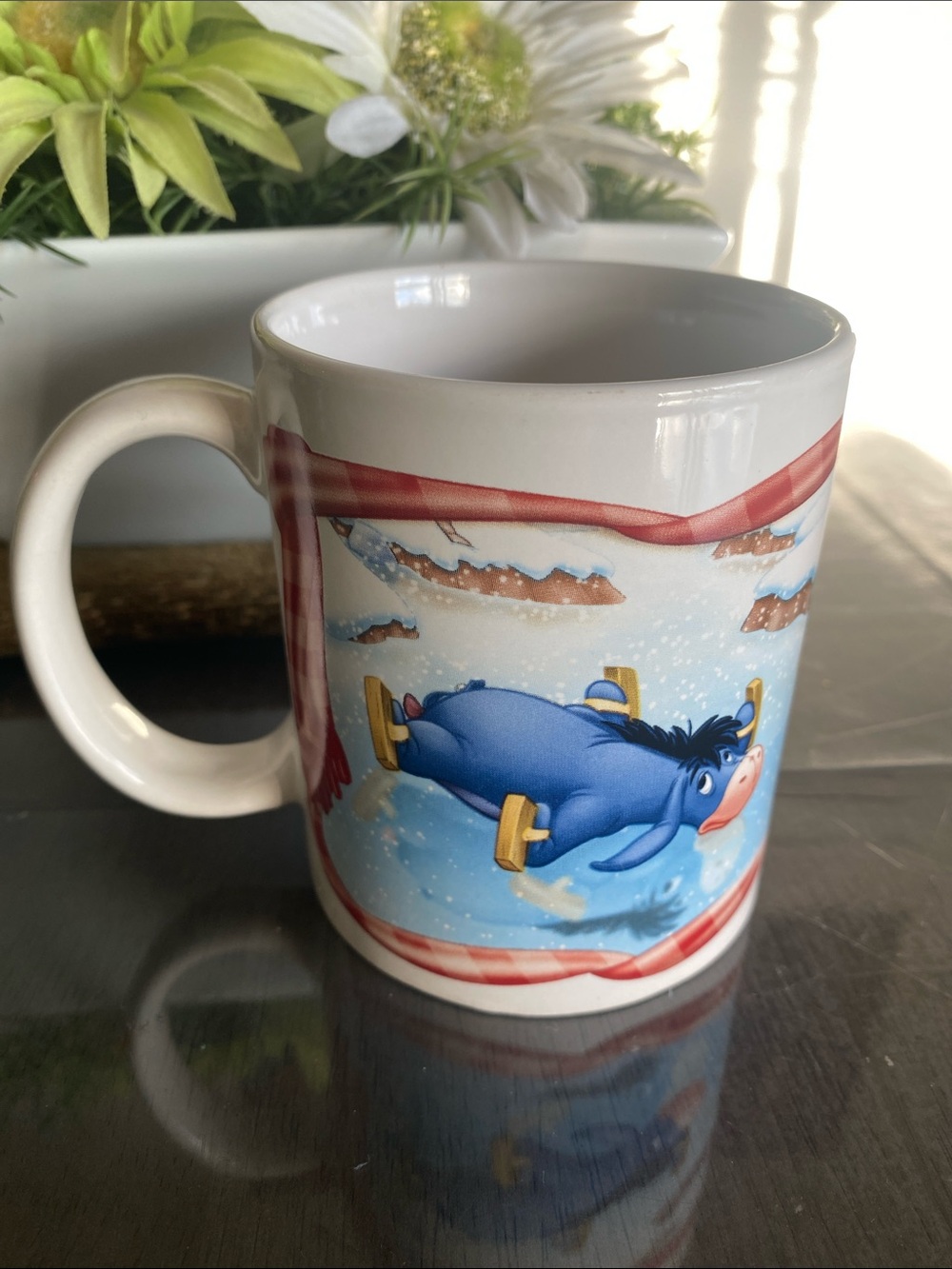 New🌈 Disney Winnie the Pooh Mug Holiday Winter